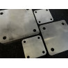 316 Grade stainless steel plates (with holes)