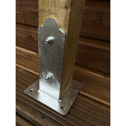 75mm fence post socket support