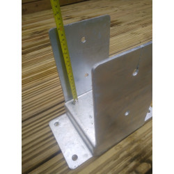 150mm post socket base support