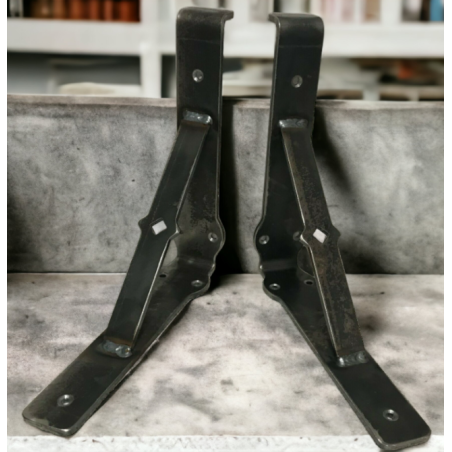 Scaffold Board Shelf Brackets Heavy Duty Handmade Industrial Steel PAIR