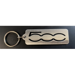 Fiat 500 logo keyring