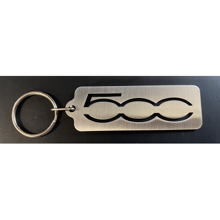 Fiat 500 logo keyring