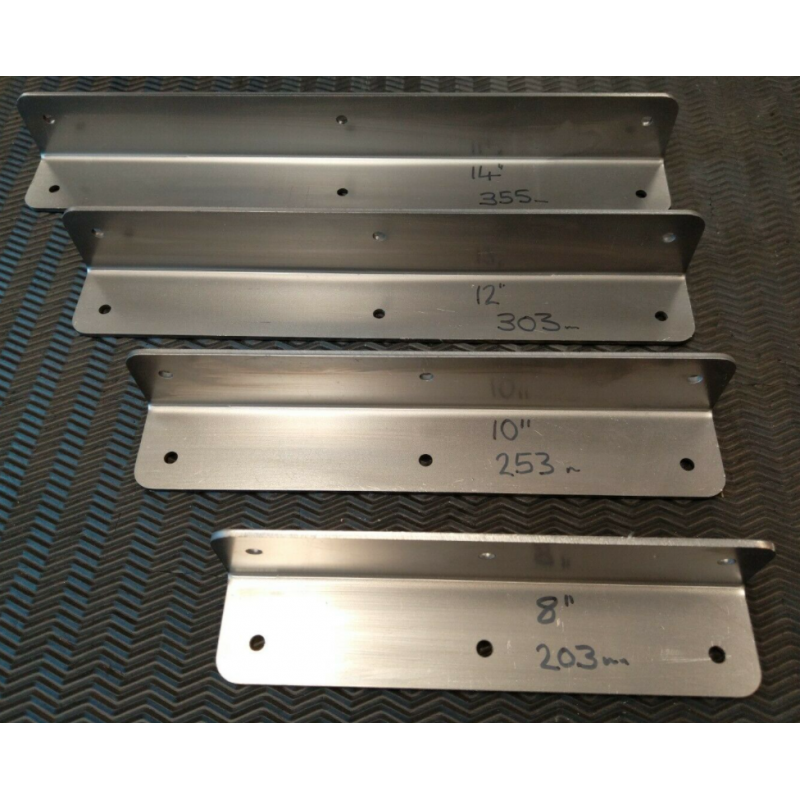 Mild steel angled fixing brackets